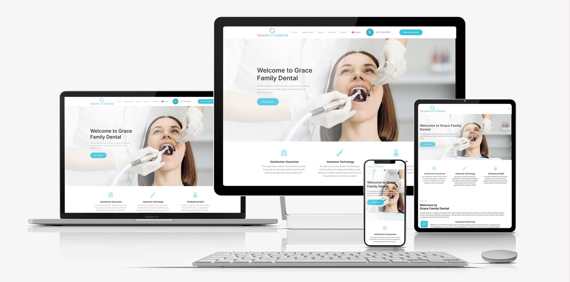 Grace Family Dental project showcase 1